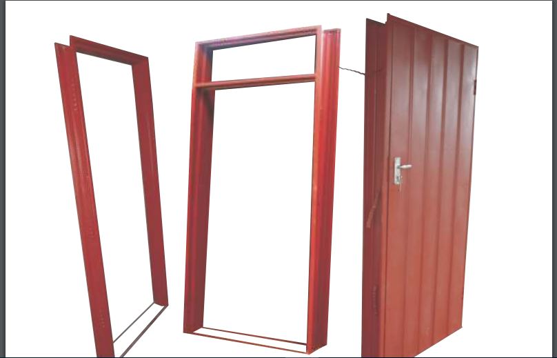 115 Standard Door Frame , 115 Fanlight Door Frame, Ripped Steel Door